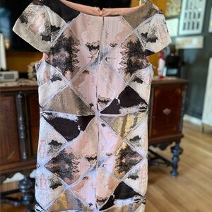 Vince Camuto Silver and Pink Dress